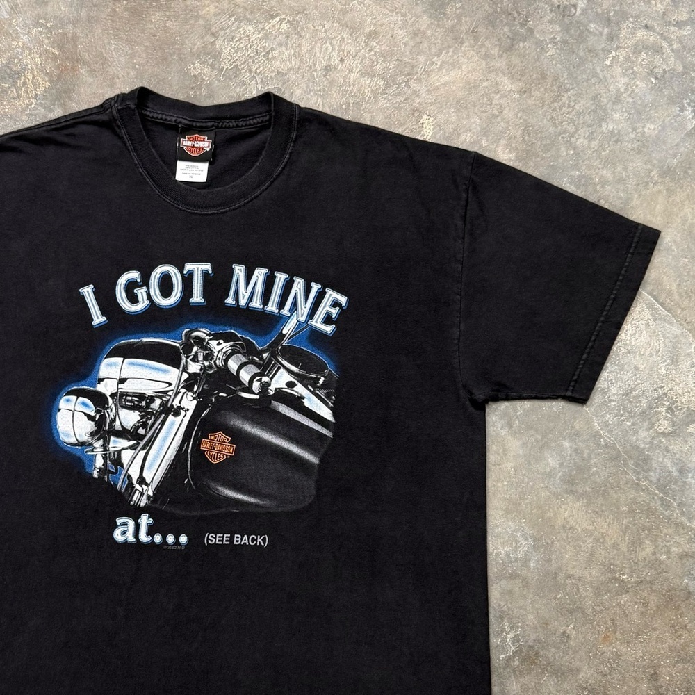Harley Davidson Vintage 2001 USA Made Graphic Biker T Shirt XL